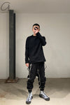 Boris Bidjan Saberi stitched object dyed casual pants AW21 P9.1 ST F0406C